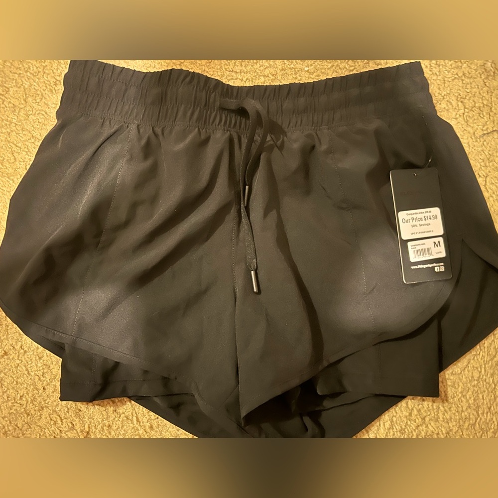Women’s black running shorts
